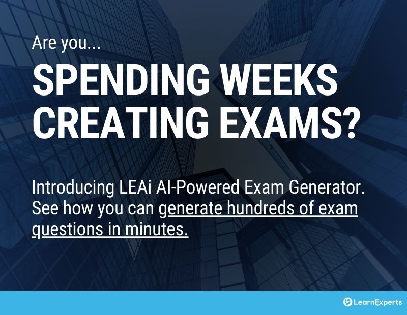 Training Disruptor LearnExperts Takes Aim at Exam Generation